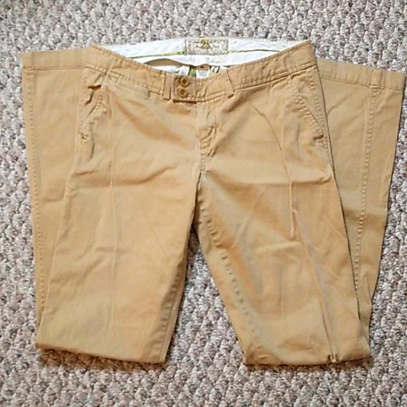 Abercrombie flare leg khakis - Picture 2 of 4
